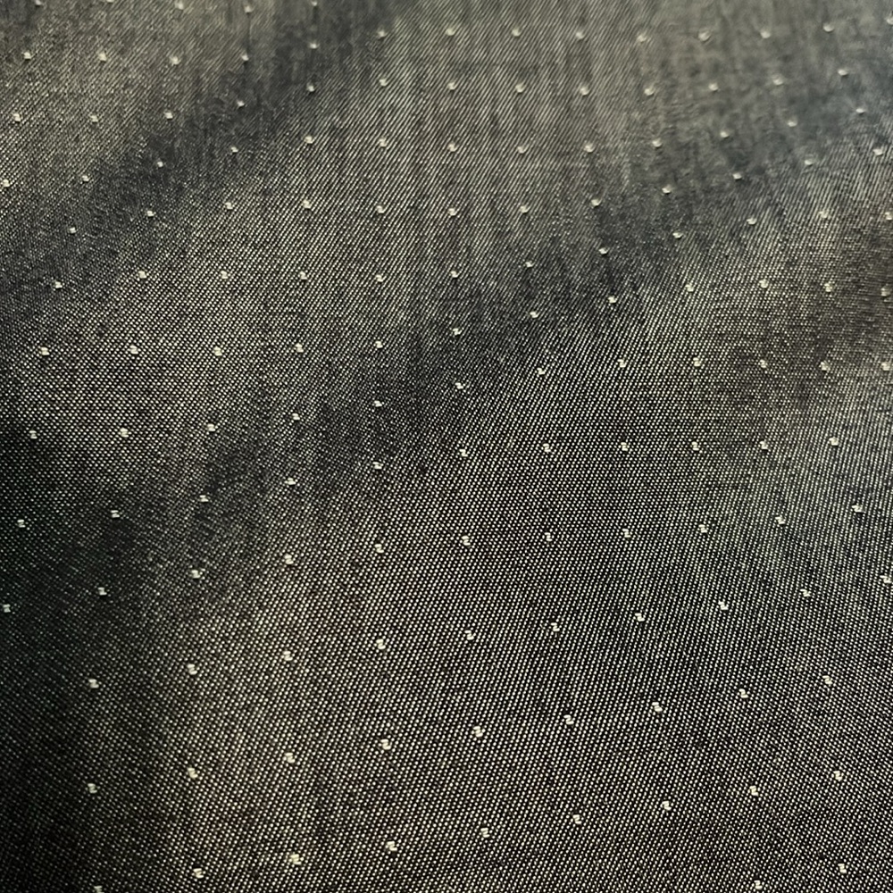 Kenneth Cole Blue Chambray Super Slim Fit Snap Front Shirt - Picture 4 of 16